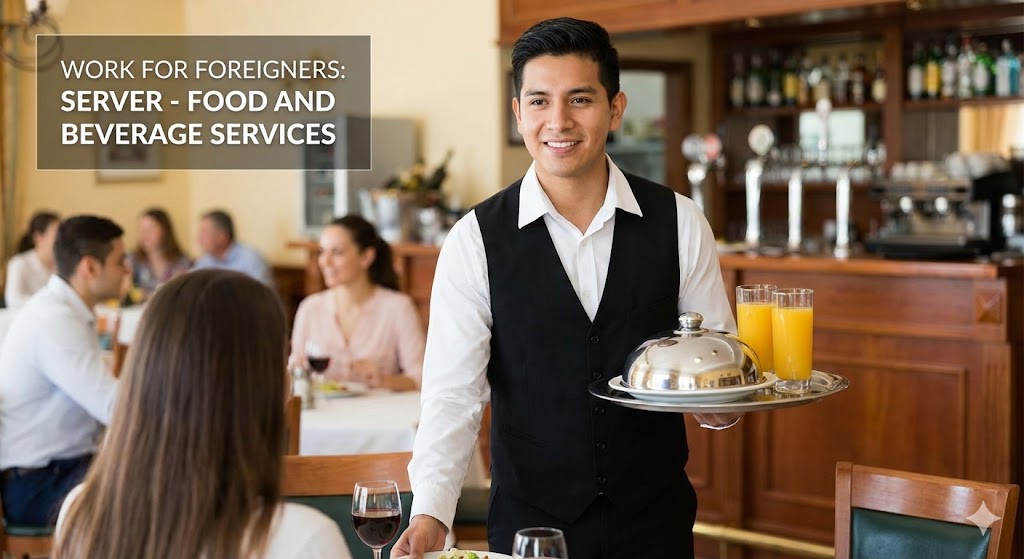 Work For Foreigners: Server - Food and Beverage Services