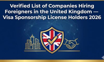 Verified List of Companies Hiring Foreigners in the United Kingdom — Visa Sponsorship License Holders 2026