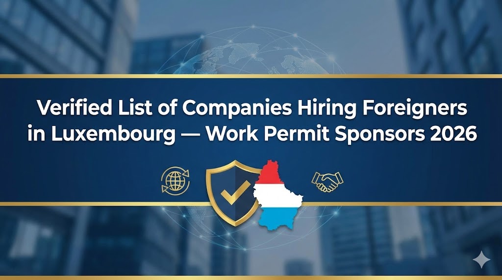 Verified List of Companies Hiring Foreigners in Luxembourg — Work Permit Sponsors 2026