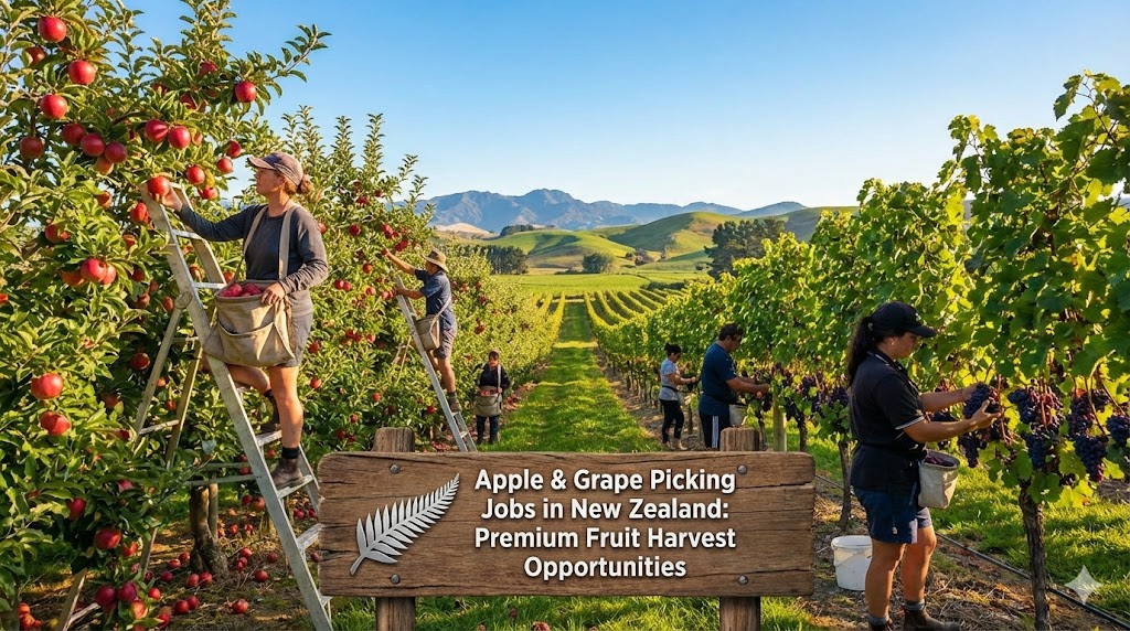 Apple & Grape Picking Jobs in New Zealand: Premium Fruit Harvest Opportunities 2026