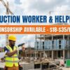Construction Worker & Helper Jobs with Visa Sponsorship - $18-$35/Hour