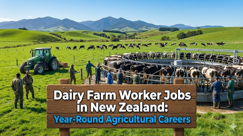 Dairy Farm Worker Jobs in New Zealand: Year-Round Agricultural Careers