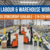 General Labour & Warehouse Worker Jobs with Visa Sponsorship