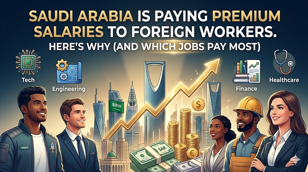 Saudi Arabia is Paying Premium Salaries to Foreign Workers in 2026. Here's Why (And Which Jobs Pay Most)