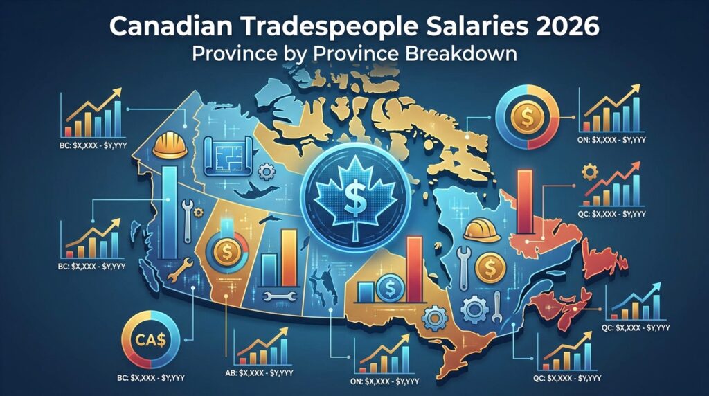 What Tradespeople Actually Earn in Each Canadian Province in 2026 — Full Salary Breakdown